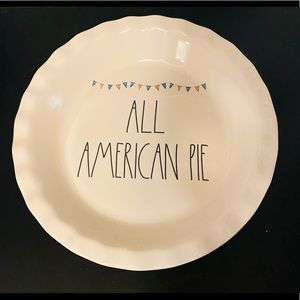 Rae Dunn All American Pie Plate New